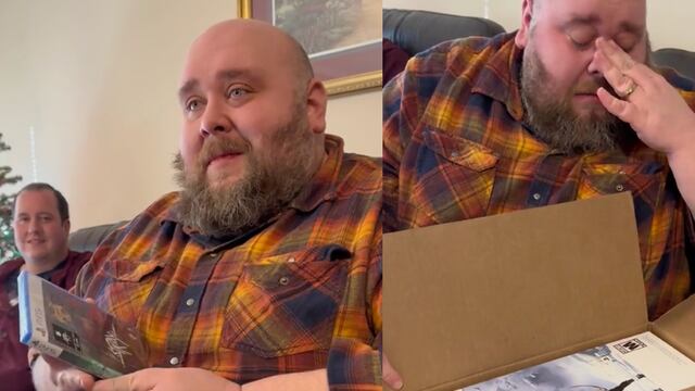 Le regalaron un PS5 y su reacción fue emotiva