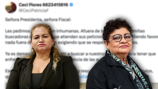 Ceci Flores pide a Ernestina Godoy atender a madres buscadoras que protestan en la FGR