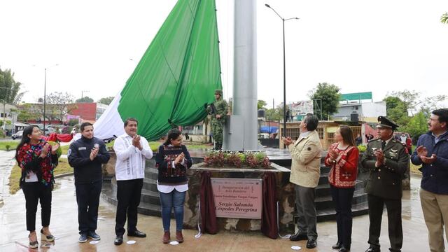 Inauguración asta bandera monumental, Xicotepec, Puebla