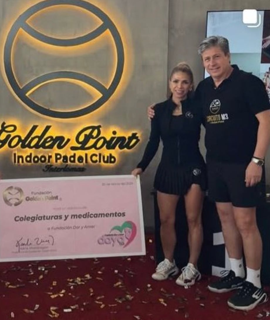 Germán Mondragón y su esposa, dueños de Golden Point