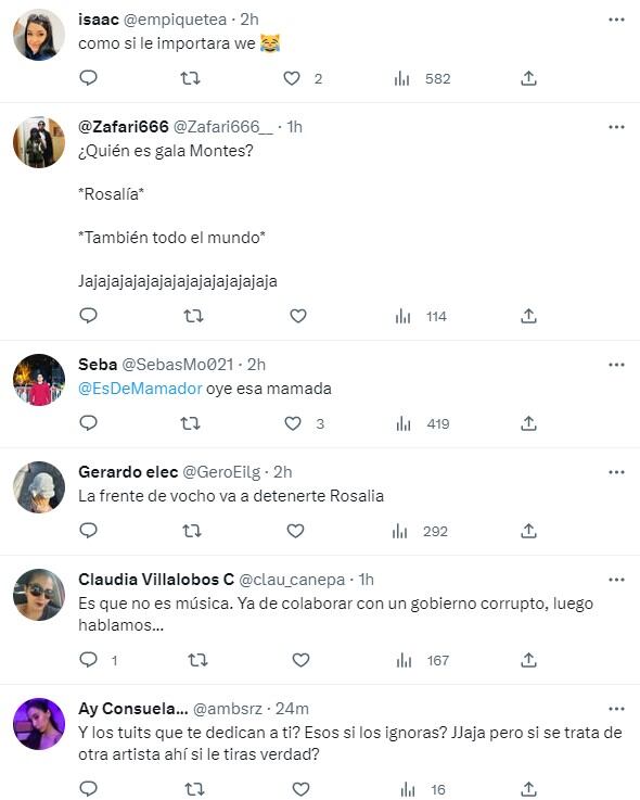 Gala Montes y Rosalía