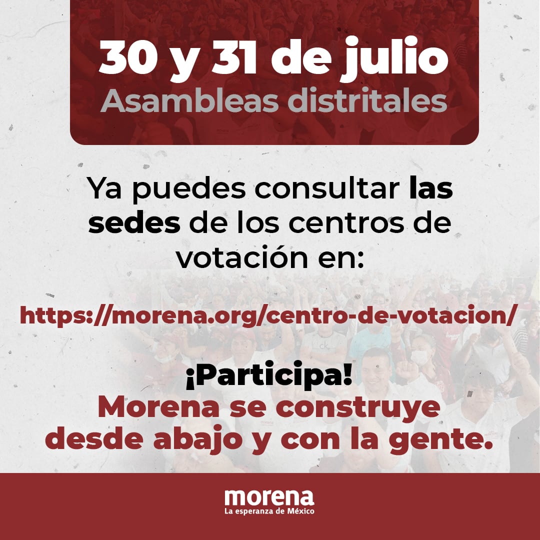 Morena convoca a elegir a consejeros en el Congreso