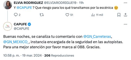 CAPUFE habla de seguridad en la escénica de Tijuana-Ensenada