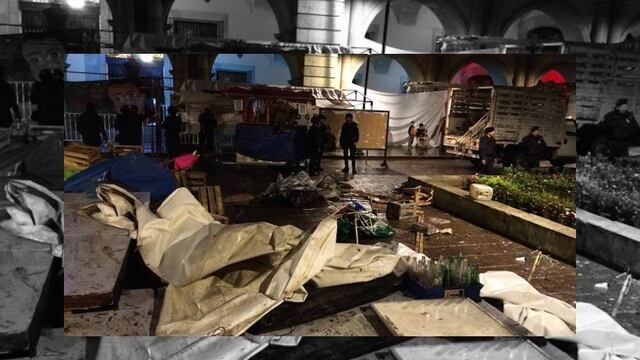 Desaloja la policía el Zócalo de Oaxaca para permitir el Grito de Independencia de Gabino Cué