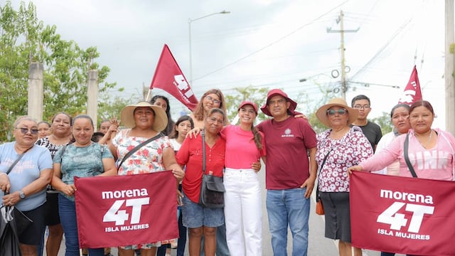Ana Paty Peralta destaca logros de la Cuarta Transformación en Isla Mujeres.