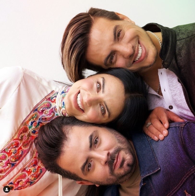 Aislinn, Vadhir y José Eduardo Derbez