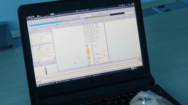 La pantalla de una computadora.