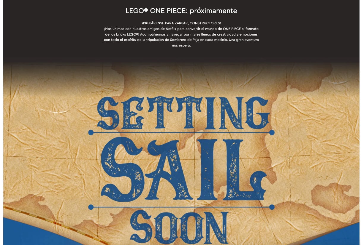Se anunciaron nuevos sets de LEGO One Piece de Netflix
