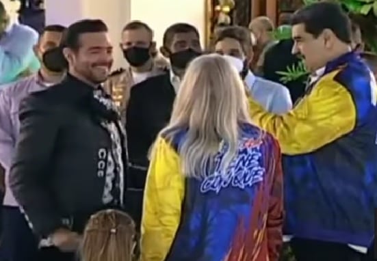 Pablo Montero y Nicolás Maduro