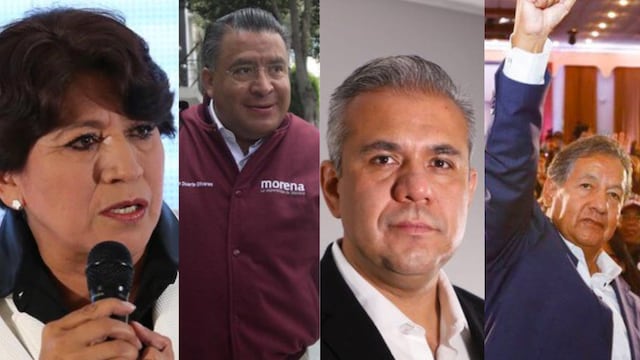 Delfina Gómez, Horacio Duarte, Fernando Vilchis e Higinio Martínez