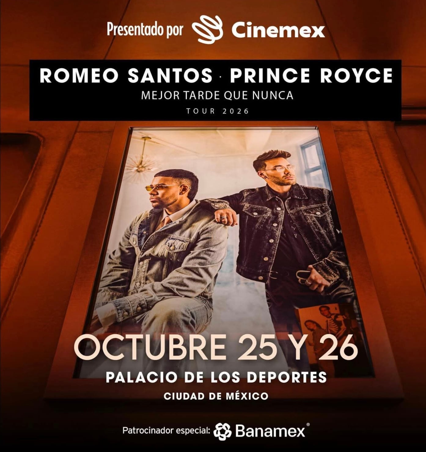 Romeo Santos y Prince Royce en el Palacio de los Deportes
