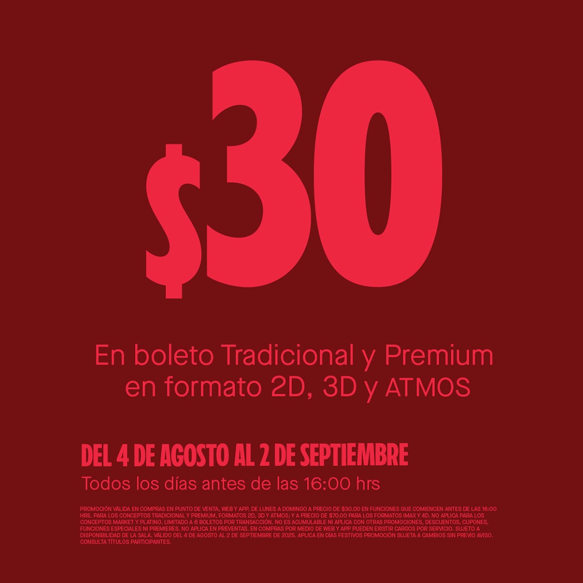 Cinemex 30 años