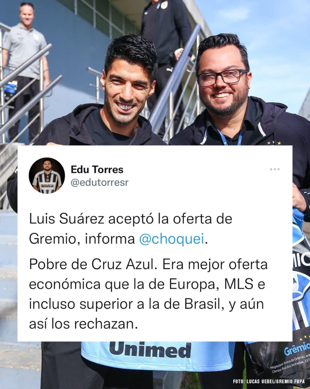 Luis Suárez (Foto: Captura de Twitter)