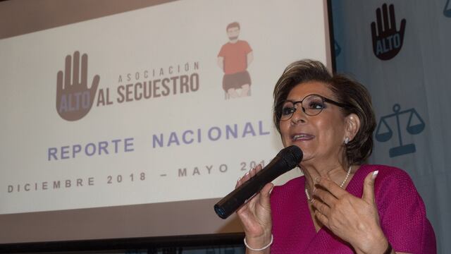 La activista Isabel Miranda de Wallace, presidenta de Alto al Secuestro.