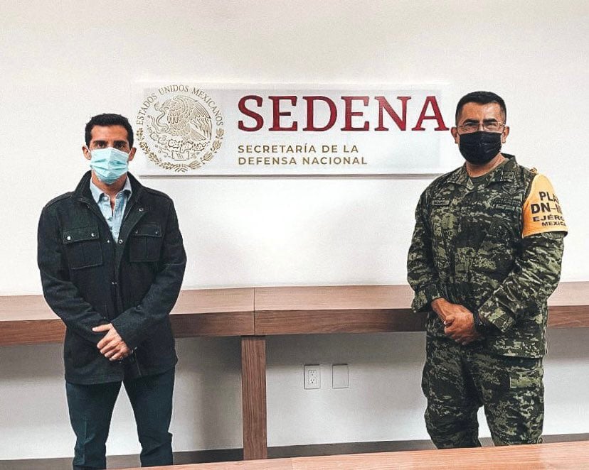 Rommel Pacheco y la Sedena