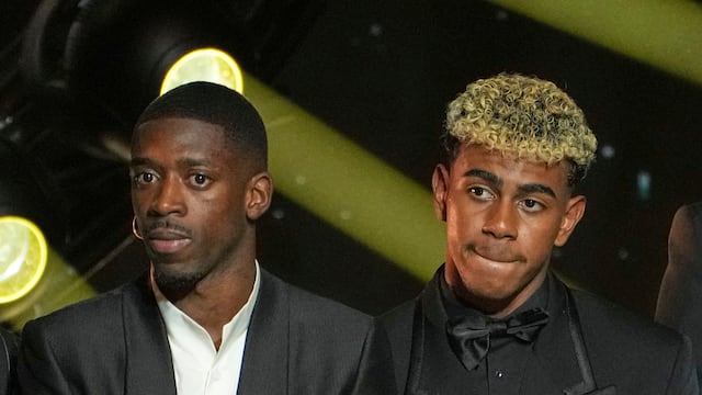 Lamine Yamal y Ousmane Dembélé.
