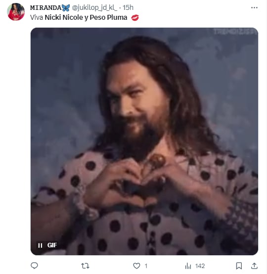 Memes por el beso de Nicki Nicole y Peso Pluma