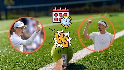 Jannik Sinner vs Alexander Zverev: Hora y canal para ver la final de Wimbledon 2026