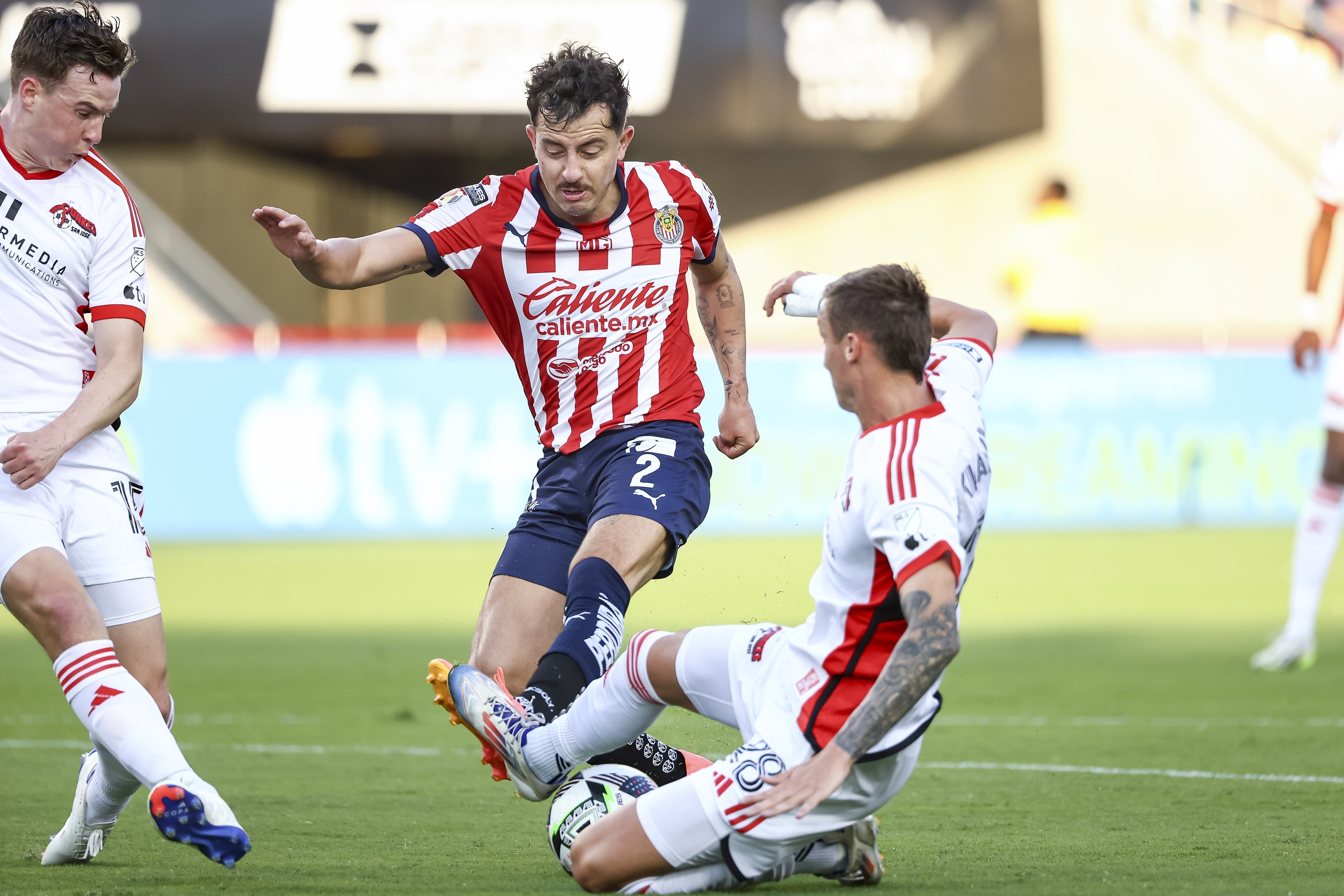Chivas durante su participación en la Leagues Cup