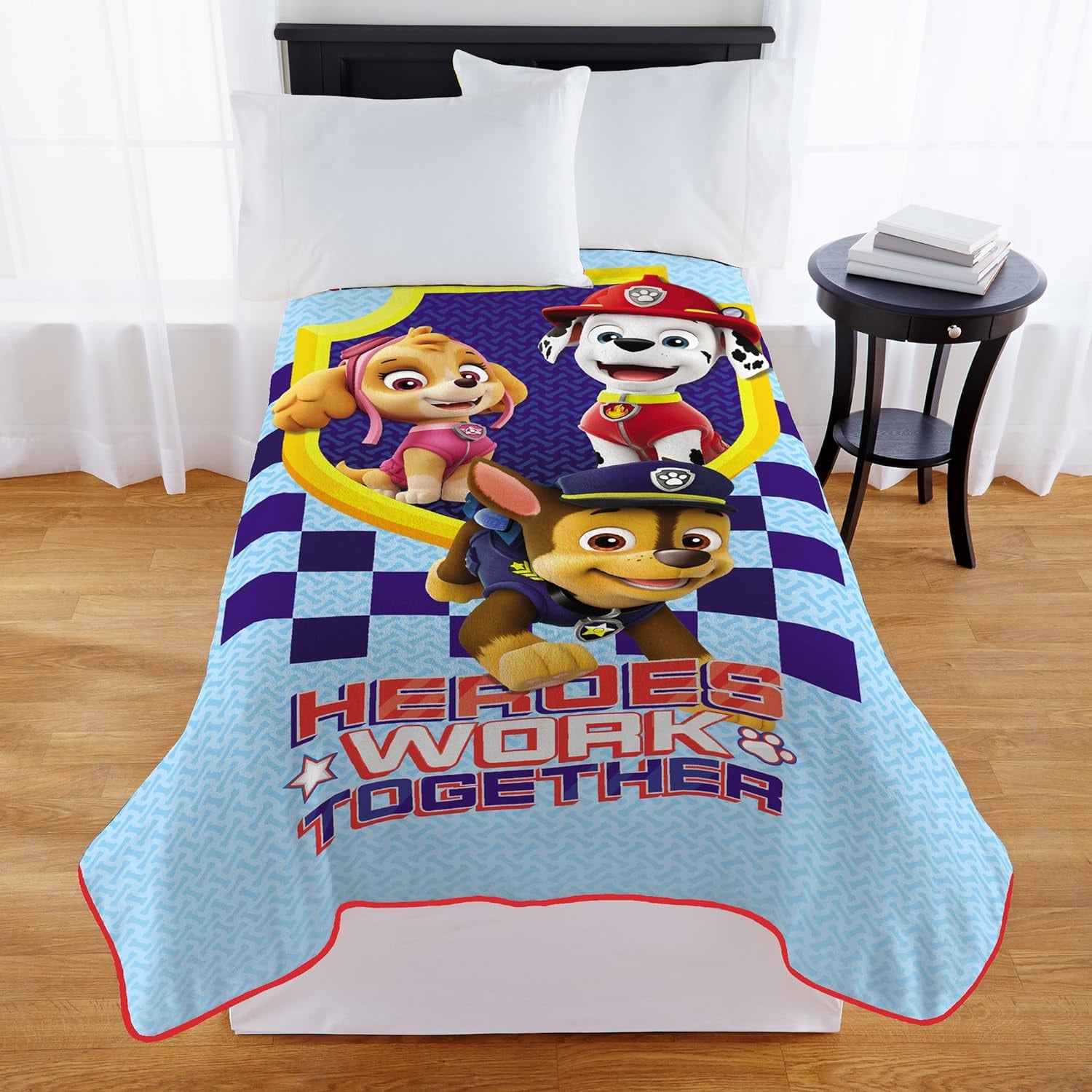 Cobertor de Paw Patrol cama individual