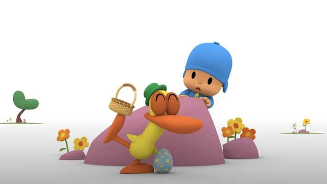 Pocoyó celebrando la Pascua