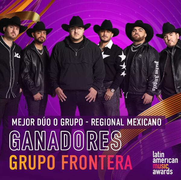Latin American Music Awards 2024: Grupo Frontera gana a Mejor Dúo o Grupo Regional Mexicano