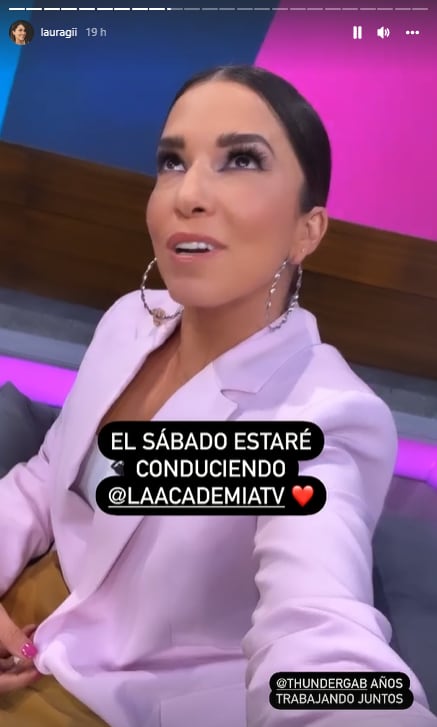 Laura G feliz por estar en La Academia.