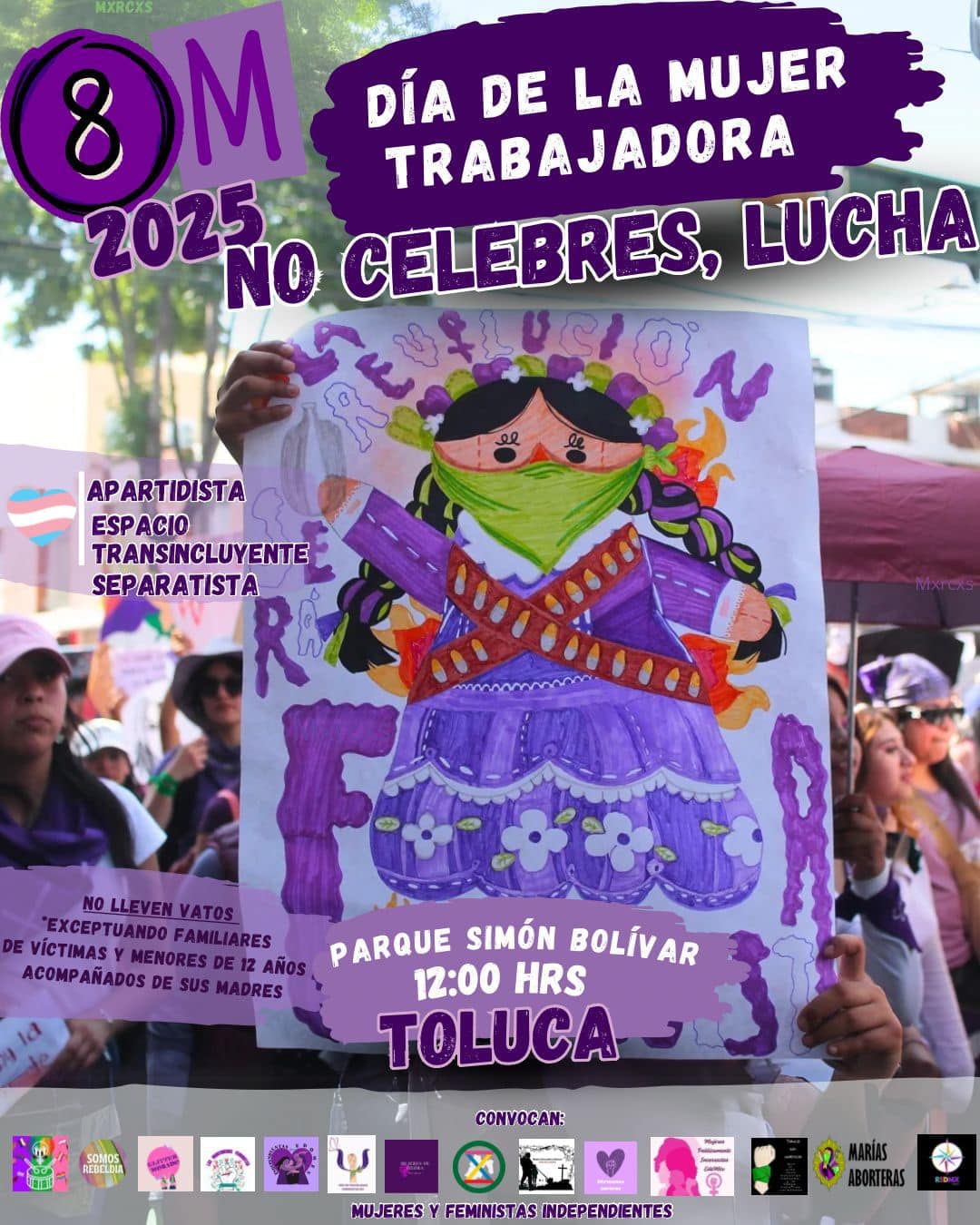 Marcha 8M 2025 en Estado de México