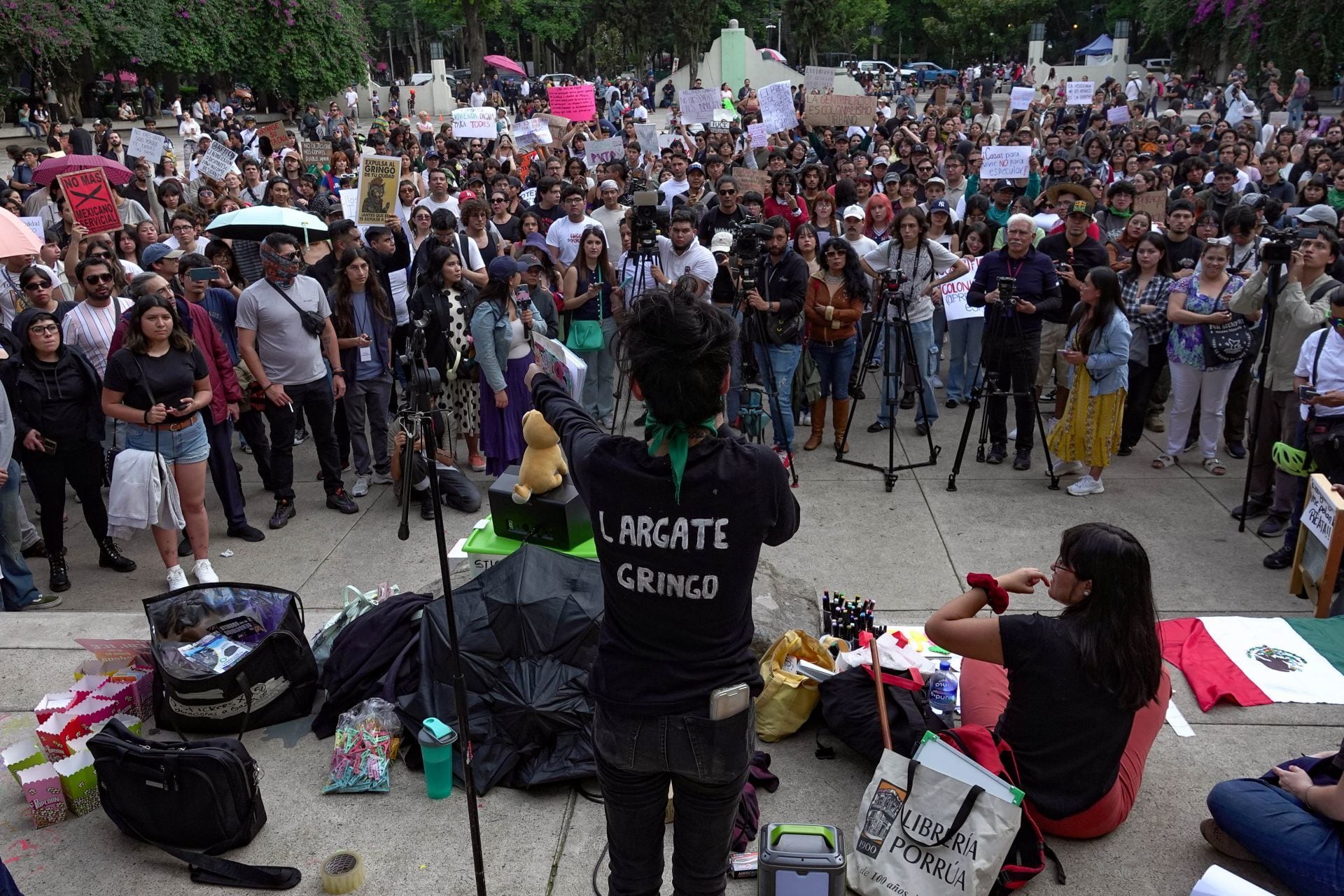 Protesta anti gentrificación CDMX