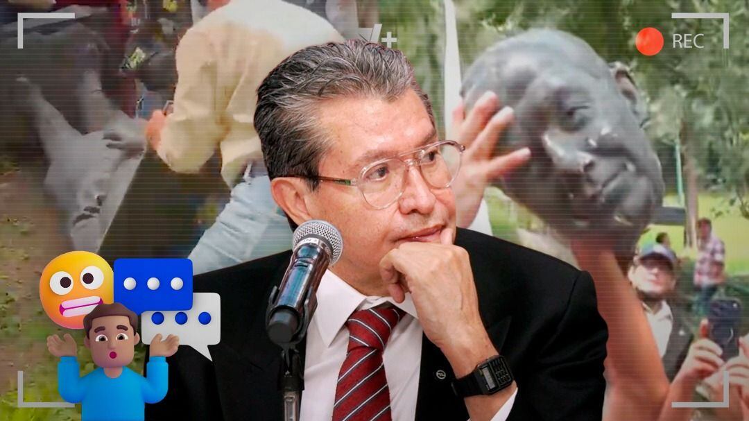Ricardo Monreal: decapitación de estatua de Calderón es una “expresión popular”