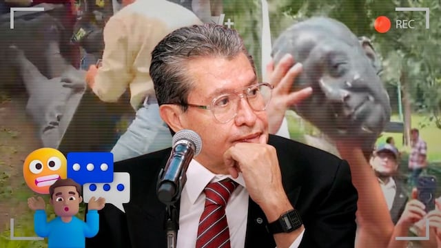 Ricardo Monreal: decapitación de estatua de Calderón es una “expresión popular”