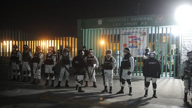 Guardia Nacional resguarda hospital.