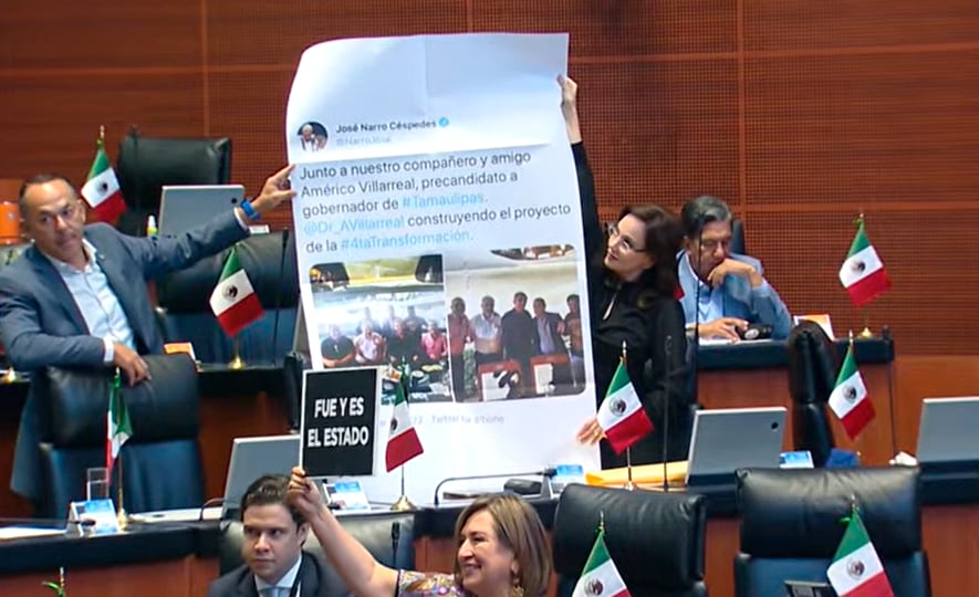 senadores del PAN en contra de José Narro y Américo Villarreal en la comparecencia de Adán Augusto López