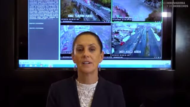 Claudia Sheinbaum. Bloqueo de taxistas.