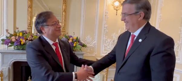 Gustavo Petro y Marcelo Ebrard