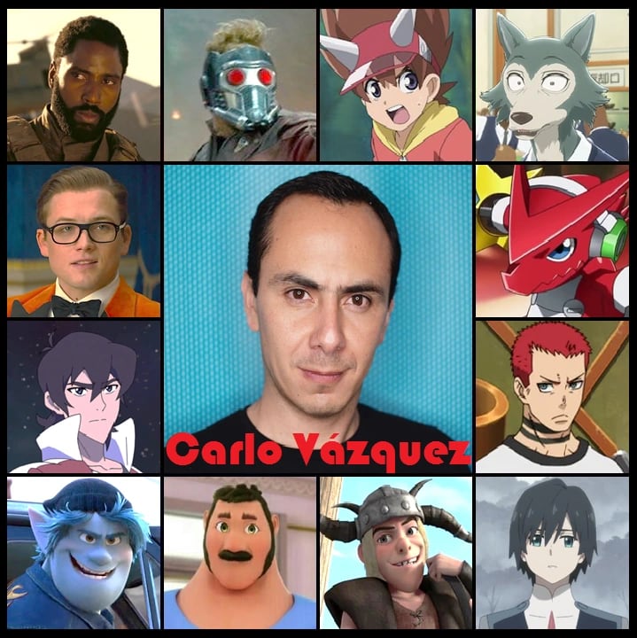 Carlo Vázquez es un actor de doblaje de la película Power Rangers:Ayer, hoy y siempre