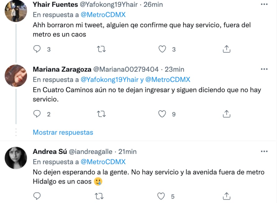 Suspenden servicio del Metro CDMX Línea 2