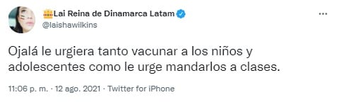 Laisha Wilkins critica a AMLO por regreso a clases