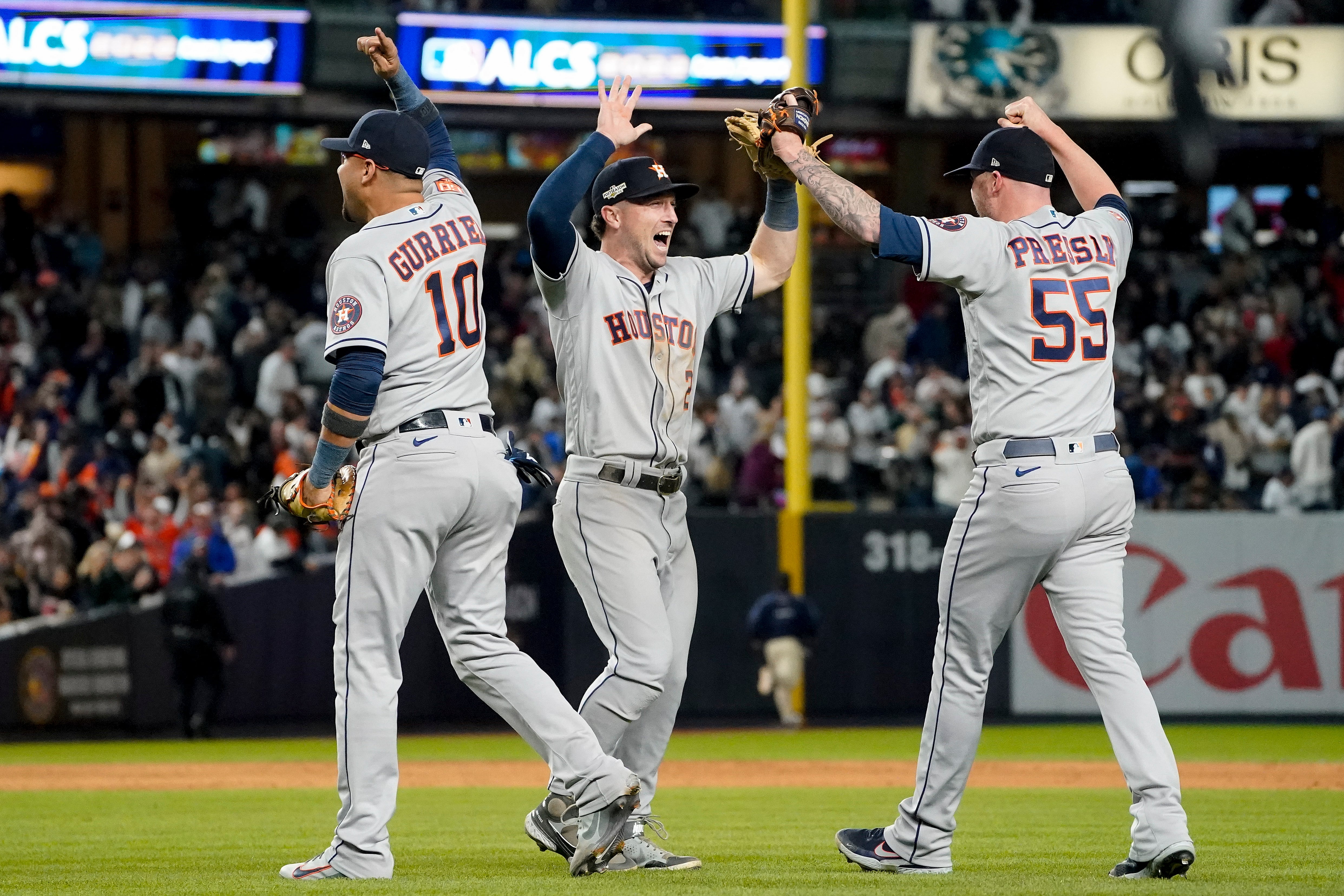 Astros celebran pase a la Serie Mundial 2022