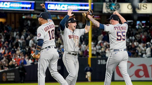 Astros celebran pase a la Serie Mundial 2022