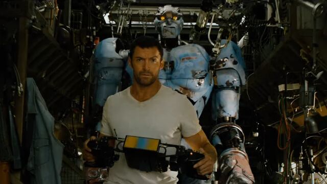 Hugh Jackman en la película 'Gigantes de acero'