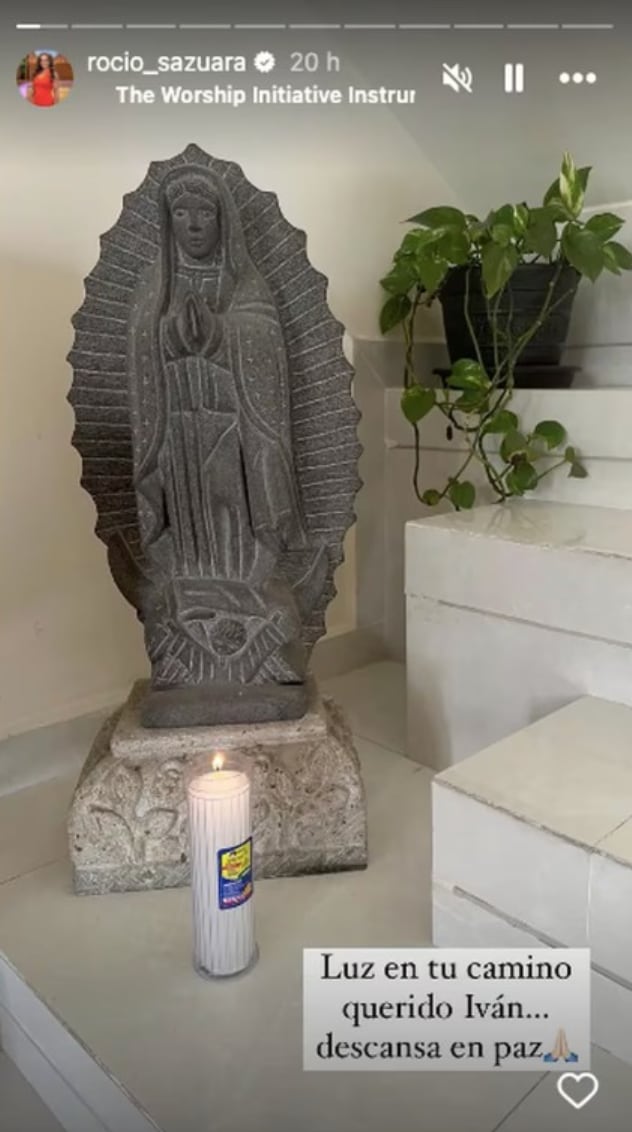 Rocío Sánchez Azuara y su emotivo adiós a Iván Benítez