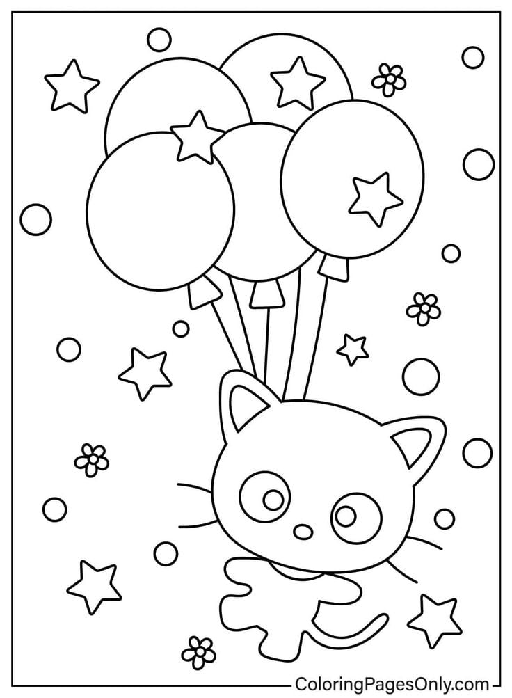 Dibujos de Chococat para colorear