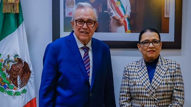 Rubén Rocha y Rosa Icela Rodríguez.