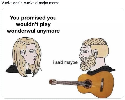 Los memes de Oasis se enfocan en la edad