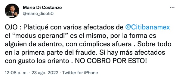 Ex titular de Condusef sugiere demanda colectiva contra Citibanamex por fraude