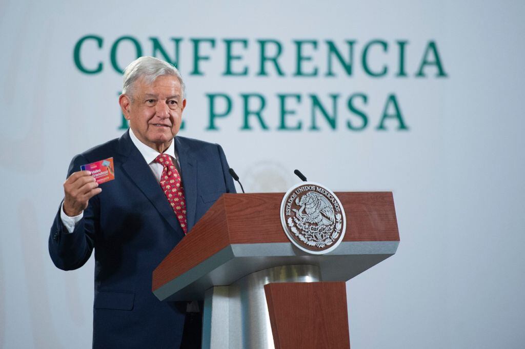 AMLO en la mañanera del 14 de mayo del 2021 desde Palacio Nacional
