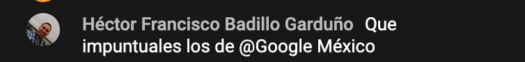 Google for Mexico retrasa hora de inicio