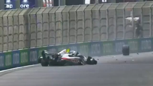 Mick Schumacher sufrió un brutal accidente en Arabia Saudita
