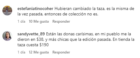 Comentarios Instagram sobre las Donas de Hello Kitty de Krispi Kreme